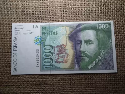 Spanyolország 1000 pesetas 1992 , peseta , hajtatlan 