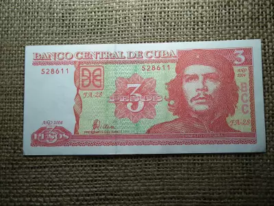 Kuba 3 pesos 2004 , peso , hajtatlan 