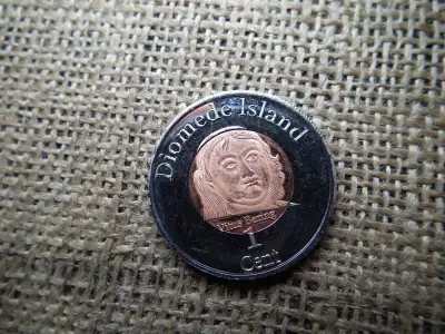 Diomede-szigetek 1 cent 2015 , ritka 