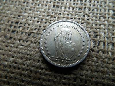 Svájc , ezüst 1 frank 1921 B , franc