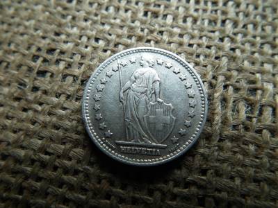 Svájc , ezüst 1 frank 1945 B , franc