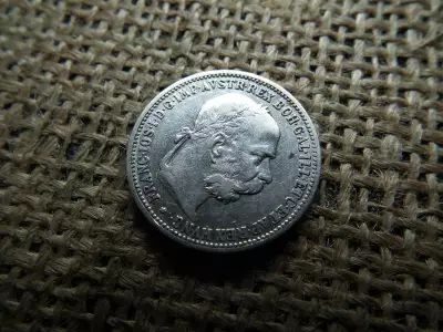 Ezüst 1 korona 1893 , corona 