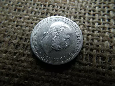 Ezüst 1 korona 1899 , corona 