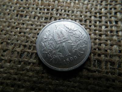 Ezüst 1 korona 1899 , corona 