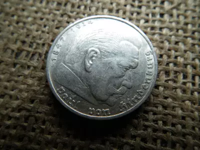 Birodalmi ezüst 5 márka 1936 F , mark 