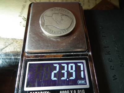 Venezuela ezüst 5 bolivares 1889  