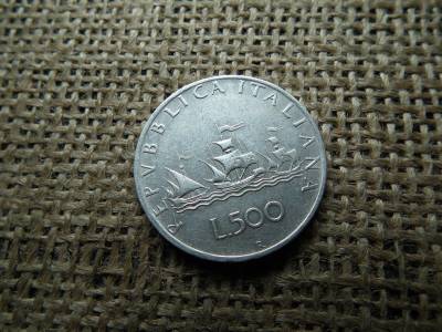 Olaszország , ezüst 500 líra 1960 , lire 