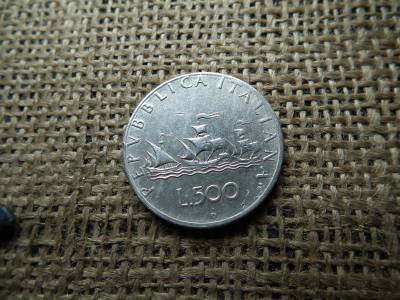 Olaszország , ezüst 500 líra 1965 , lire , ritkább 