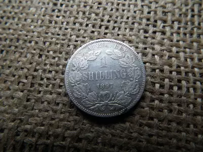 Dél Afrika ezüst 1 shilling 1897 