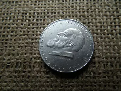 Ezüst 2 schilling 1929 , Theodor Billroth