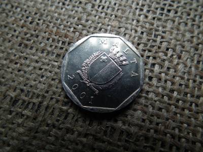 Málta 50 cents 2001 , cent ,   Verdefényes 