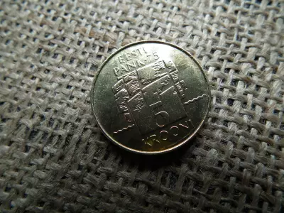 Észtország 5 krooni 1994 , korona , verdefényes 