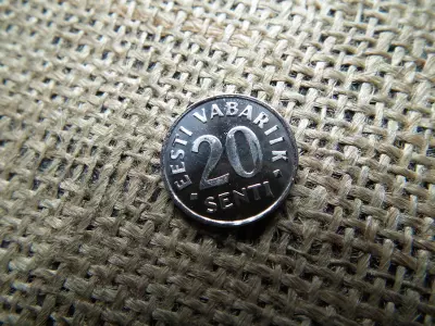 Észtország 20 senti 2003 , verdefényes 
