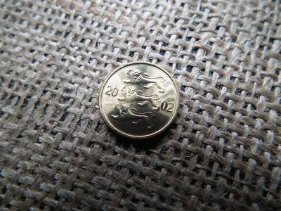 Észtország 10 senti 2002 , verdefényes 