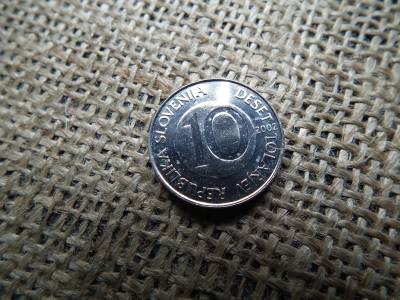 Szlovénia 10 Tolarjev 2002 , verdefényes 