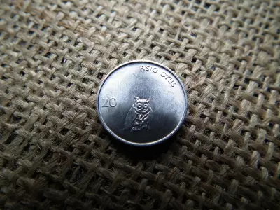 Szlovénia 20 Stotinov 1992 , verdefényes 