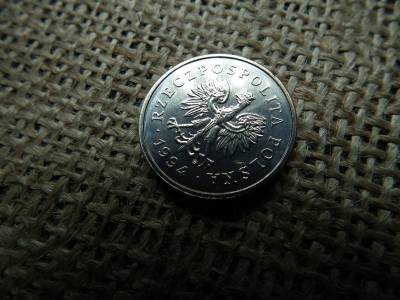 Lengyelország 1 zloty 1994 , verdefényes 