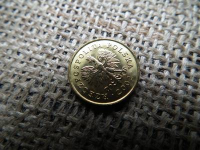 Lengyelország 5 groszy 2002 , verdefényes 