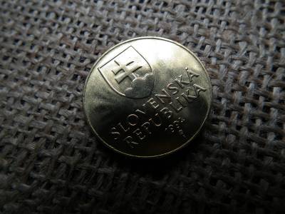 Szlovákia 10 korona 1994 , korun , verdefényes 