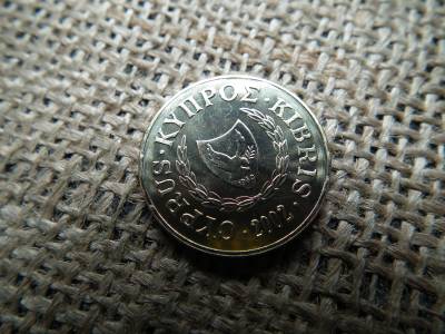 Ciprus 10 cent 2002 , verdefényes 