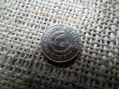 Ciprus 2 cent 2003 , verdefényes 