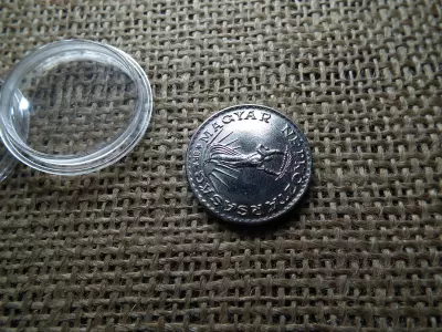10 forint 1989 , ezüstözött 