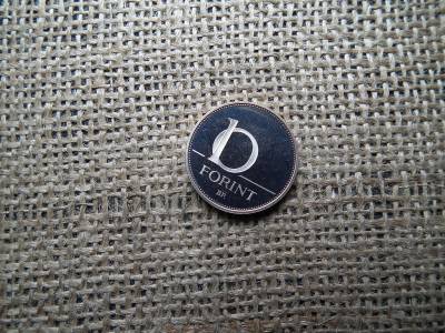 10 forint 2005 PP , tükörveret , József Attila 10 forint 2005 PP , tükörveret , József Attila