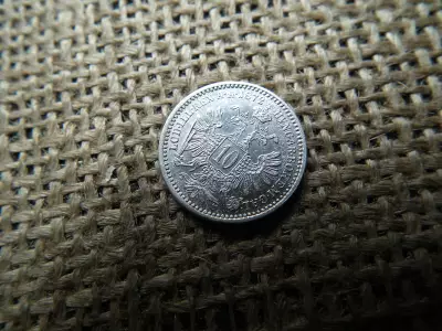 Ezüst 10 krajcár 1872 , extra