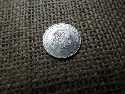 Ezüst 20 krajcár 1870 , extra , verdefény , sas átüt a portréra - portré a sasra , verdehibás Ezüst 20 krajcár 1870 , extra , verdefény , sas átüt a portréra - portré a sasra , verdehibás