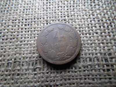 4 krajcár 1861 E , Gyulafehérvár , ritka 