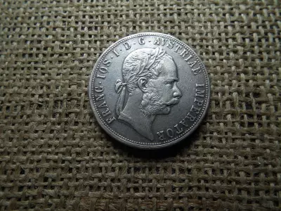 Ezüst 2 florin 1888 , sérült perem 