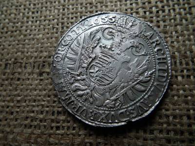 III. Ferdinánd ezüst tallér 1655 KB , nagyon szép !  1637-1657 