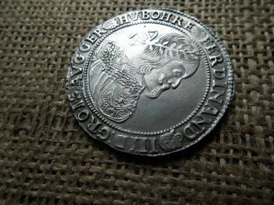 III. Ferdinánd ezüst tallér 1655 KB , nagyon szép !  1637-1657 