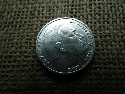 Birodalmi ezüst 5 márka 1937 F , Nagy sasos - horogkeresztes Birodalmi ezüst 5 márka 1937 F , Nagy sasos - horogkeresztes