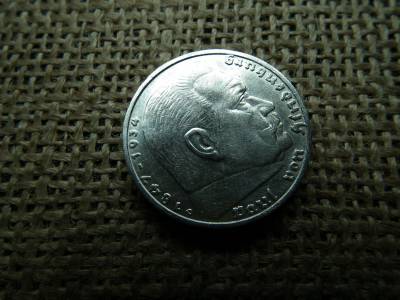 Birodalmi ezüst 5 márka 1937 D , Nagy sasos - horogkeresztes Birodalmi ezüst 5 márka 1937 D , Nagy sasos - horogkeresztes