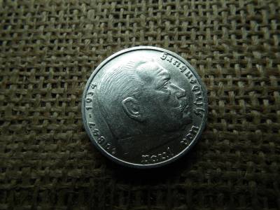 Birodalmi ezüst 5 márka 1937 J , Nagy sasos - horogkeresztes Birodalmi ezüst 5 márka 1937 J , Nagy sasos - horogkeresztes