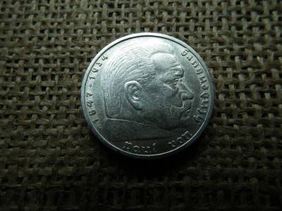 Birodalmi ezüst 5 márka 1937 G , Nagy sasos - horogkeresztes Birodalmi ezüst 5 márka 1937 G , Nagy sasos - horogkeresztes