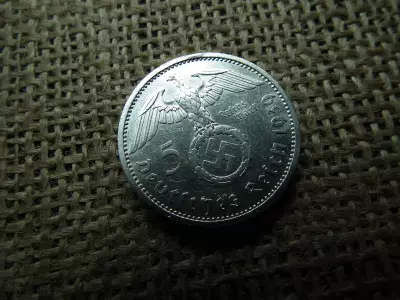 Birodalmi ezüst 5 márka 1939 A , Nagy sasos - horogkeresztes 