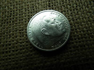 Birodalmi ezüst 5 márka 1939 A , Nagy sasos - horogkeresztes Birodalmi ezüst 5 márka 1939 A , Nagy sasos - horogkeresztes