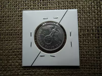 Birodalmi ezüst 2 márka 1939 A , Verdehibás , elfordult ! Ritka