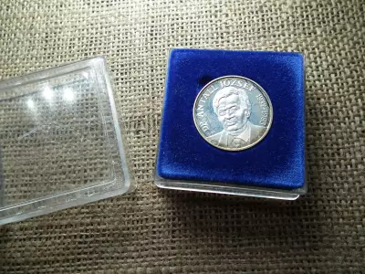 1990 Antal József ezüst emlékérem , PP , doboz + certi 