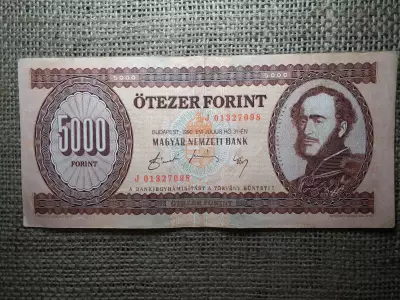 5000 forint 1990 J