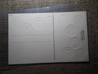 Magyarország érmék dombornyomott pénzes levelezőlap ! Pengő rendszer ! Nagyon ritka ! Magyarország érmék dombornyomott pénzes levelezőlap ! Pengő rendszer ! Nagyon ritka !