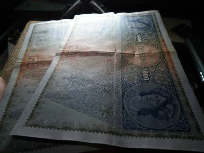 1000 korona 1902 , DÖ , II. kiadás , 2 db sorszámközeli ! 