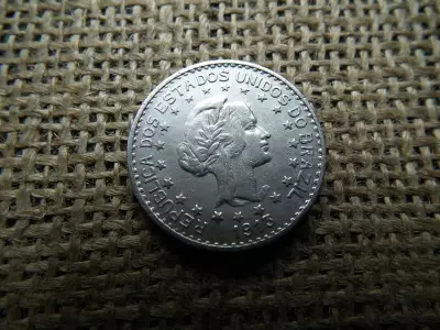 Brazília ezüst 1000 reis 1913