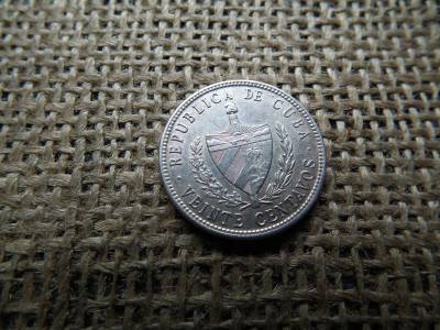 Kuba , ezüst 10 centavos 1949