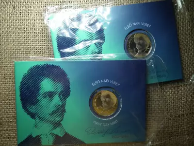 200 Forint 2023 Petőfi Sándor 200 - első napi veret SORSZÁMKÖVETŐ PÁR!