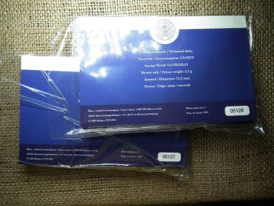 75 ÉVES A FORINT - 5 FORINT 2021 BP - ELSŐ NAPI  BLISZTERBEN! 2 db sorszámkövető 