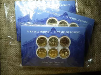 75 ÉVES A FORINT - 5 FORINT 2021 BP - ELSŐ NAPI BLISZTERBEN! 3 db sorszámkövető