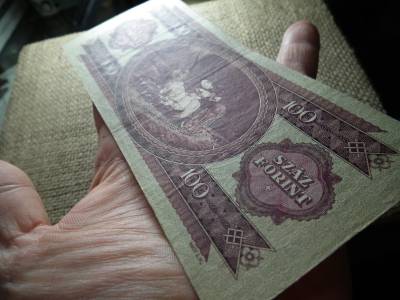100 forint 1947 , ritka , Kossuth címer 